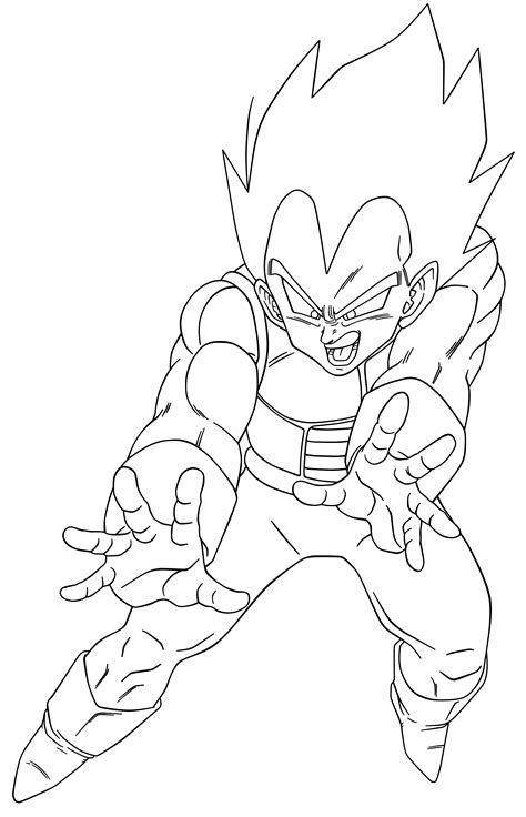 vegeta para colorear